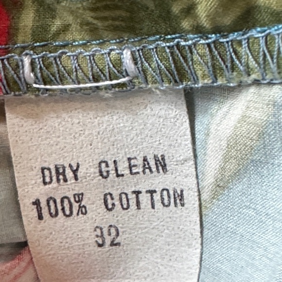 90’s Polo by Ralph Lauren Floral Pleated Blue Muti Cotton Mom Shorts Size M - Picture 6 of 8